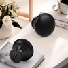 Probrico 5 Pack Cabinet Round Knobs in Black Finish,Kitchen Cabinet