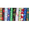 FlashPhoenix Quality Sewing Fabric – Christmas Fabric Snowman Gingerbread Penguin