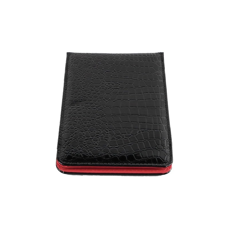 Laroal Golf Scorecard PU Leather Crocodile Pattern Golf Scorebook with
