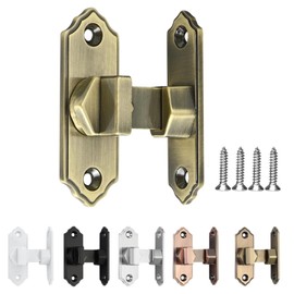 YFFSFDC Key Sliding Door 90 Degree Right Angle Door Lock Fastener Bolt Lock Flip Latch Lock Button Sliding Door Cabinet Wood Door Window Window Cabinet Sliding Door Key Aftermarket Door Buckle