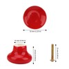 JAPCHET 20 PCS Red Ceramic Drawer Knobs, 32mm Ceramic Cabinet