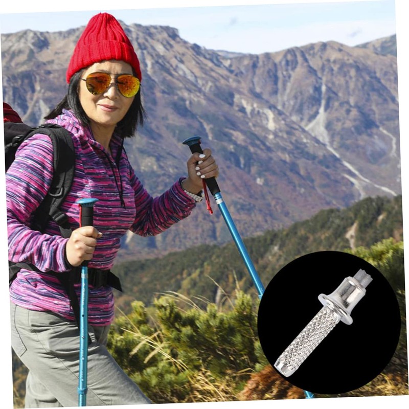 KOMBIUDA Mountaineering Trekking Pole Tips 12pcs Tungsten Steel Tip Replacement