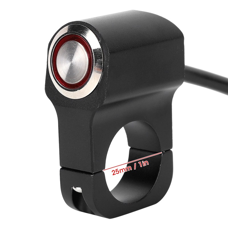 Handlebar Headlight Switch Spot Light Waterproof Stainless Steel Motorcycles Modification