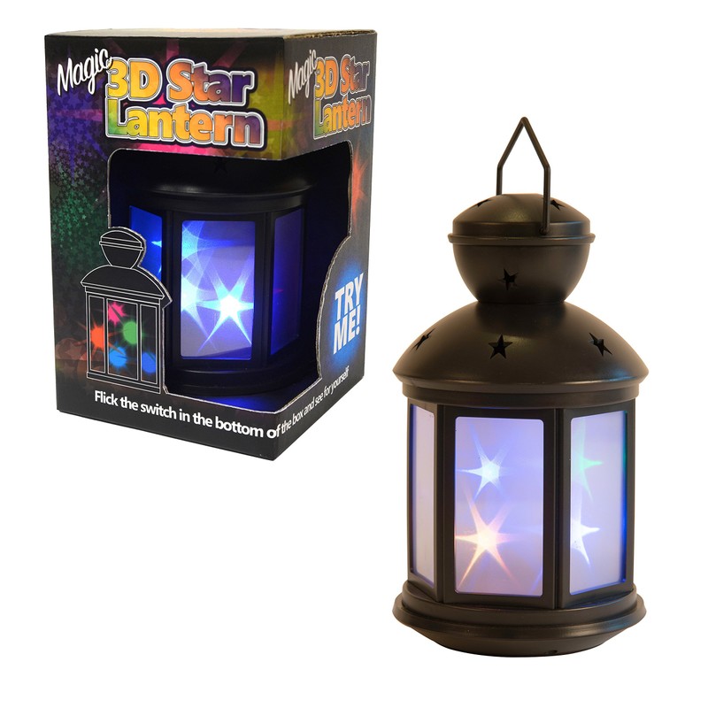 Funtime Gifts Night Light 3-Dimensional Magic Star Lantern, Multi-Colour