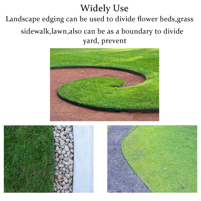 Garden Edging 33FT, 4IN Tall Landscape Edging Border with 50pcs