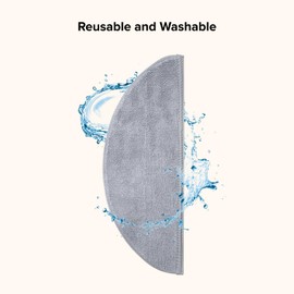 roborock Microfiber Mop Cloth 2 Pack - Compatible with E Series, S5/S5 Max/S6/S6 MaxV, Q5/Q7/Q8/Q10