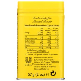Colman's Dry Mustard Powder 2oz (Pack of 3) | Hot & Tangy | Grilling, Dips, Dressings, Marinades |