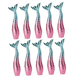 Healvian Pack of 10 Empty Tube Lip Gloss Lip Gloss Bottle Mermaid Lip Gloss Container Lip Bottles Lip Gloss Sets Lip Glitter Kit Lip Gloss Balm Tube Lip Balm Bottle Plastic Colourful