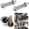 ZENWORYS 2PCS Car Exhaust Manifold Bolts,M10x1.5mm Exhaust Bolts and Nuts