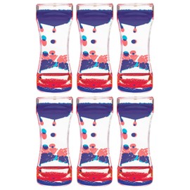Teacher Created Resources Red & Blue Liquid Motion Bubbler, Pack of 6