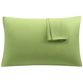 sourcing map 2 Pack Pillow Cases Soft 1800 Series Microfiber Pillowcases Set with Zipper Sage Queen(20"x30")