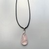 VIE VIE Teardrop Faceted Pendant (Rose Quartz)