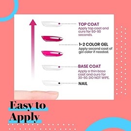 Top & Base Coat for Semi-Permanent Gel Nail Polish