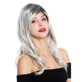 WIG ME UP GFW2195-56+1T56 Women's Wig Long Wavy Black Grey Balayage