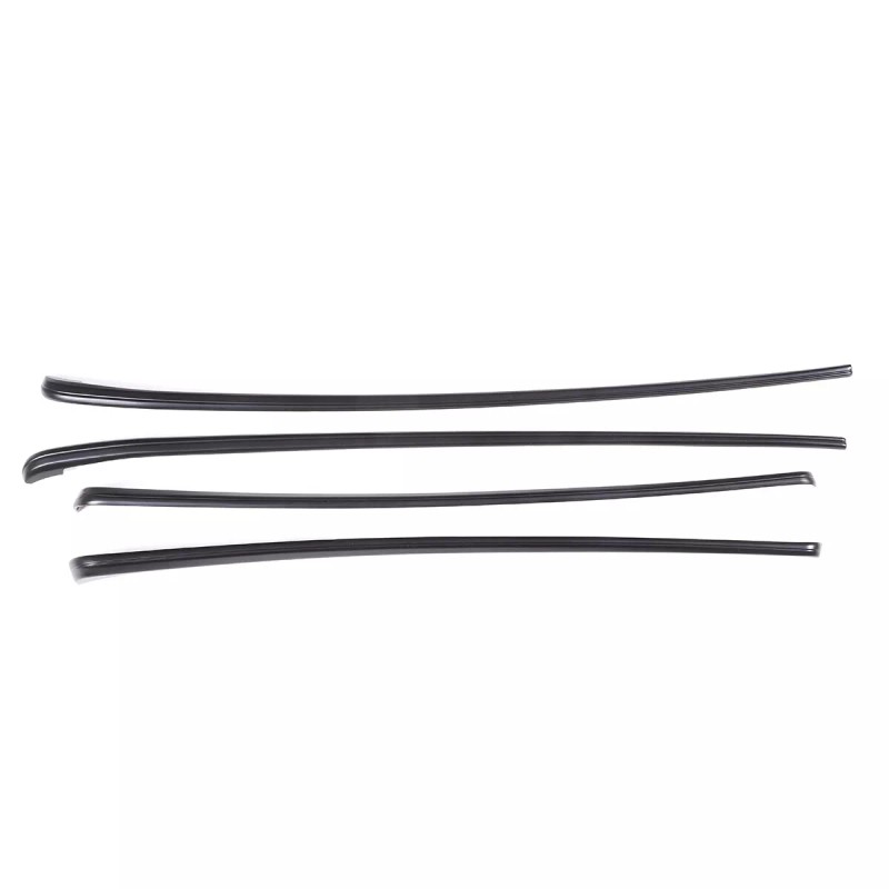 Ynei 4PCS Matt Black Interior Door Panel Trim Strip Set