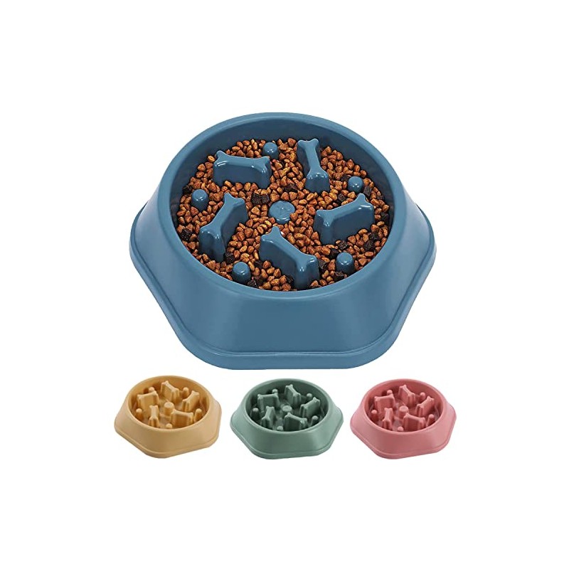 Perro de Comer Lento, Cuenco Antideslizante para Perros de Comida