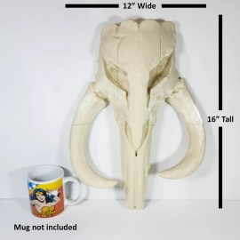 LITOYGAME Large Mandalorian Mythosaur Skull 3D Printed Wall Art Display Statue 16" Tall