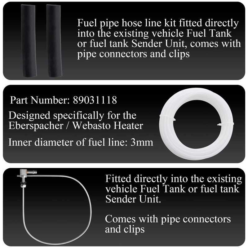 Parking Heater Fuel Stand Pipe Compatible with Webasto Eberspacher Parking
