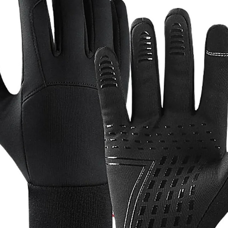 1 Pair Windproof Thermal Gloves Slip Resistant Touch Screen Warm