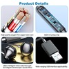 Quwem USB Earphones for PC with Microphone,2.5m Computer Headphones with