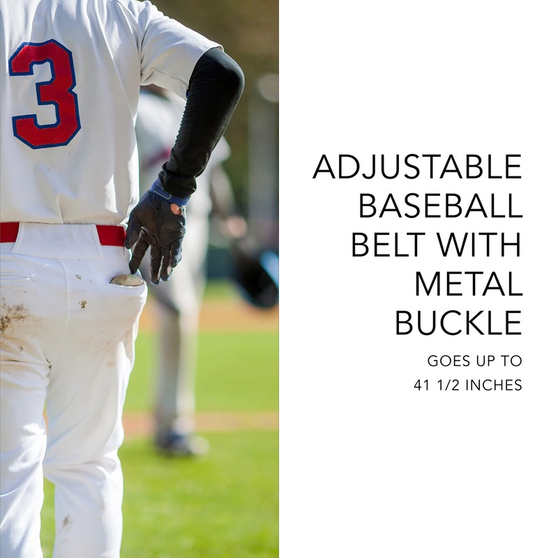 Augusta Sportswear Elastic Baseball Belt, White, OS