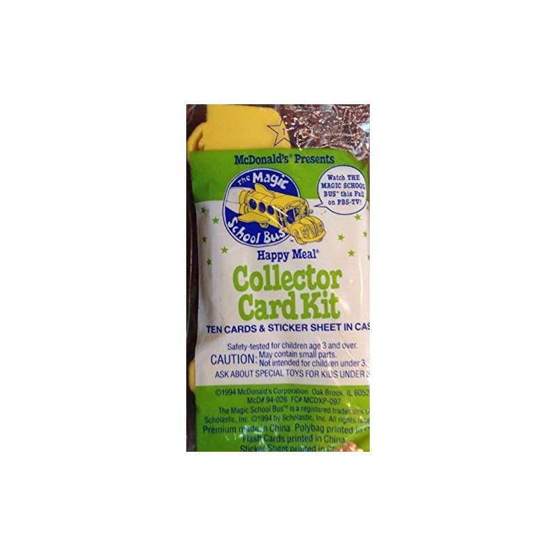 Mcdonalds 1994 the Magic School Bus Collector Card Kit