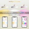 DiCUNO Smart Bulbs, GU10 Dimmable LED Spotlights Warm to Cool