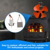 Agatige Fireplace Fan Accessories, Universal Heat Powered Stove Fan Motor