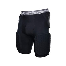 Mcdavid Hex - Pantalones Cortos de Doble Densidad, Negro, Mediano