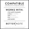 BetterNote Password Tracker Refill Pages for Disc Notebook, Fits Discbound,