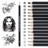 14 Pcs Drawing Pencils 12B, 10B, 8B, 7B, 6B, 5B,