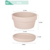 vensovo 3.7 Inch Pink Terracotta Shallow Succulent Pots - 6