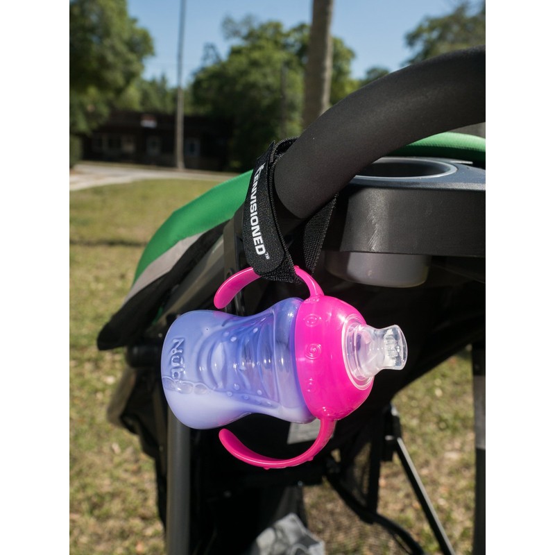 Elastic Reusable Cinch Straps 3/4"x8" - 10 Pack Hook and