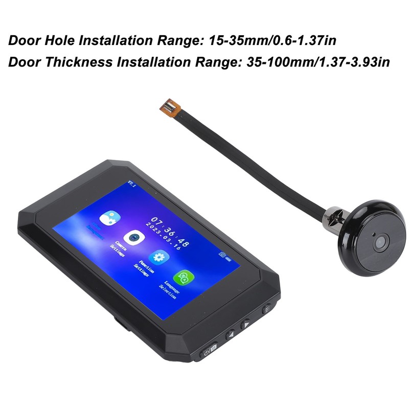 3.97 Inch Smart Door Viewer Motion Detection 1080P Imaging 135
