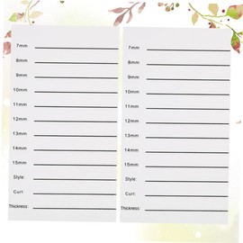 Baluue 2pcs Eyelash Grafting Scale Eyelashes Display Board Eyelash Extension Holder Lash Extension Tools Grafting Eyelash Scale Plate Lash Extension Tray Fiberglass Nail Extensions White
