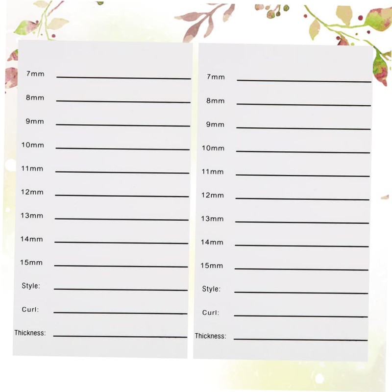 Baluue 2pcs Eyelash Grafting Scale Eyelashes Display Board Eyelash Extension