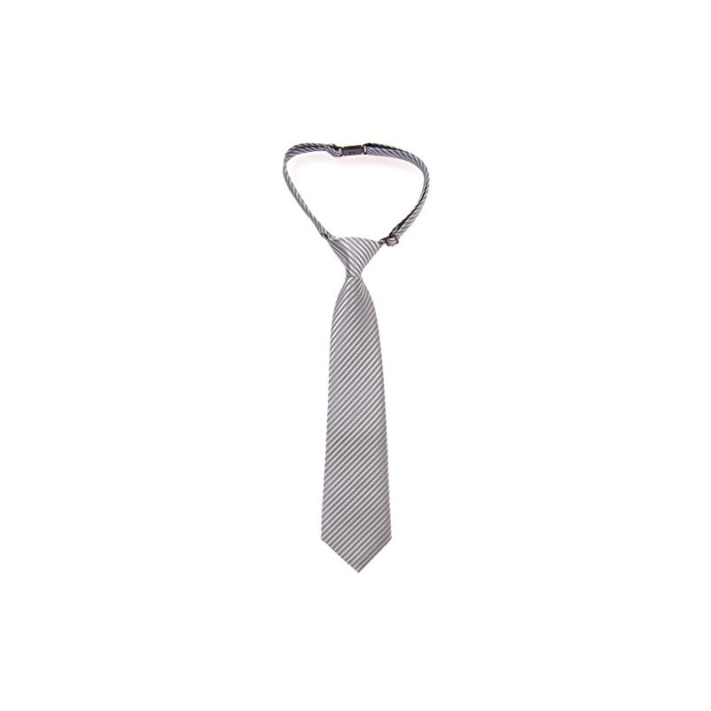 Retreez Woven Pre-tied Boy's Tie with Stripe Textured - Grey
