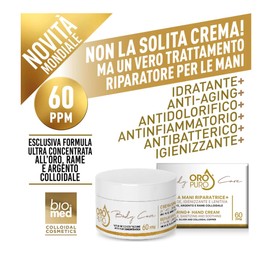 Nourishing Hand Cream + Colloidal Gold, Silver and Copper. Protection in a Valuable Ritual. Soft, Regenerated and Protected Hands, Ready to Tell Your Story with Every Gesture. 60 ppm