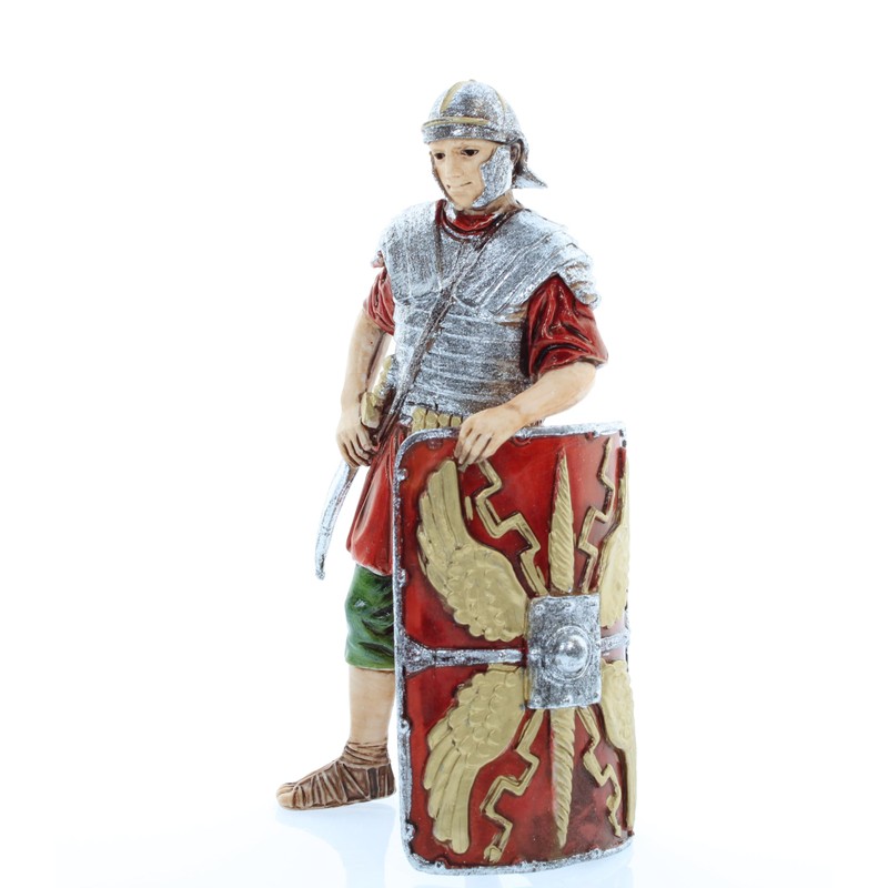 Moranduzzo Soldier Romano with Scudo, 13 cm, Multi-Colour