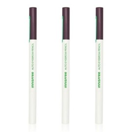 Innisfree Flat Eyebrow Pencil 0.3g No. 6 Before Dawn Urban Brown 3 pcs / 이니스프리 납작 아이브로우 펜슬 0.3g 6호 동트기 전 어반 브라운 3개