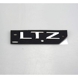 1Pcs Big Size Tailgate LTZ 2019-2025 Compatible with Tahoe and Silverado Letter Logo Emblem Badge Nameplates Decal Replacement for Chevy 1500 Z71 (Chrome Silver)