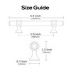 Alzassbg 10 Pack Matt Black and Silver Cabinet Pulls, 3-3/4