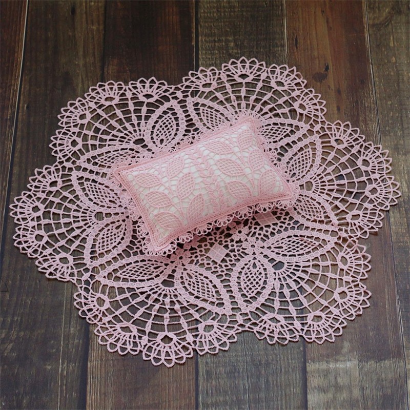 Ederafoto Newborn Photography Props 2 Pcs Baby Photoshoots Crochet Rug