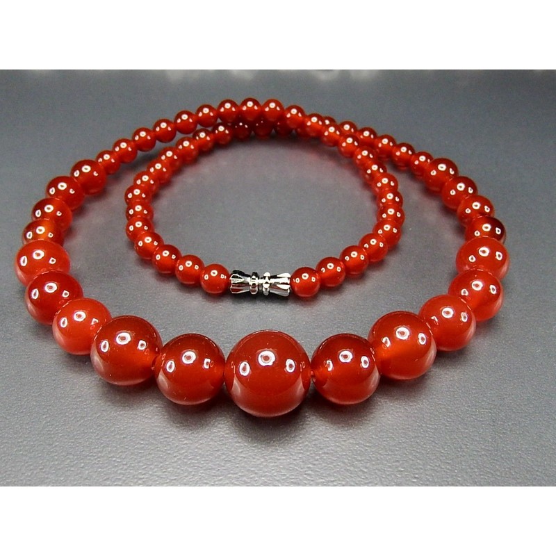 Stone Street AAAA Carnelian Necklace Natural Stone Achieving Goal Power