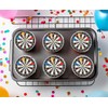 24 x PRE CUT DARTS DARTBOARD ARROWS EDIBLE WAFER CARD