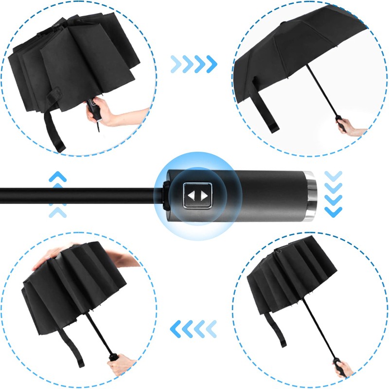 Poligono Windproof Umbrella Automatic Open and Close for Men and