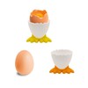 LATRAT Egg Cup Egg Opener Set, Cartoon Egg Stand Egg