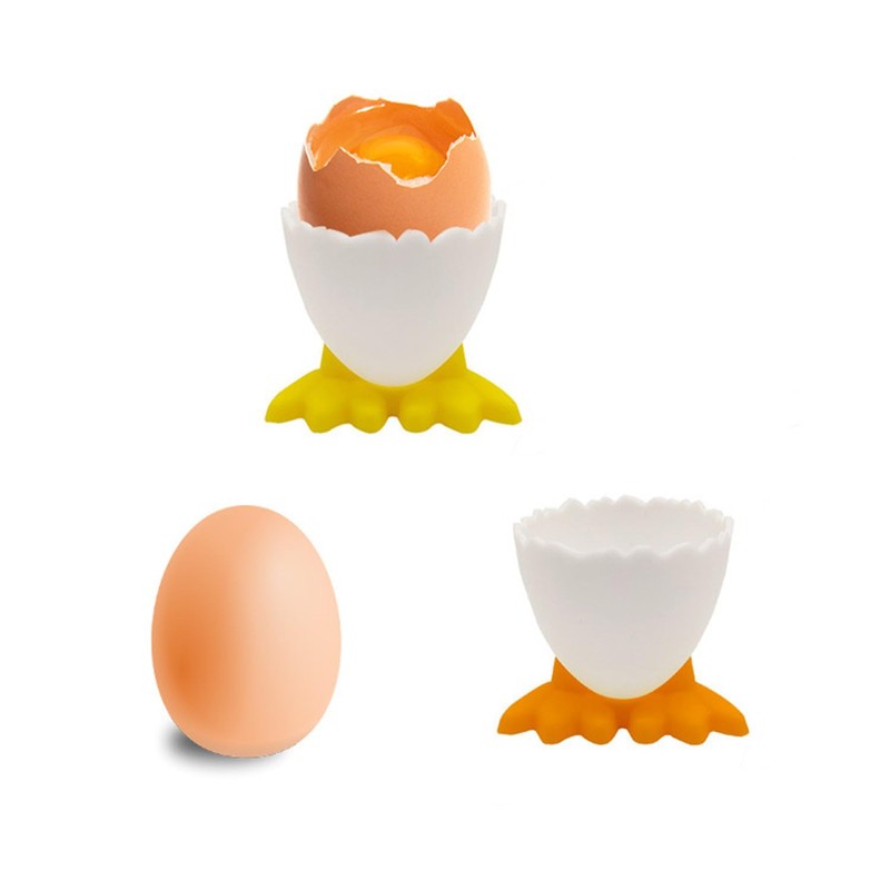 LATRAT Egg Cup Egg Opener Set, Cartoon Egg Stand Egg