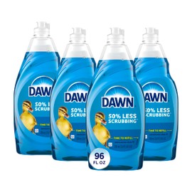 Dawn Dawn Ultra Dish Soap, Dishwashing Liquid, Original, Dish Soap Liquid, Dish Soap Refill, 4x24 Fl Oz Bundle