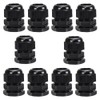 10 Pack M20 20mm IP68 Waterproof Black Cable Glands, Suitable